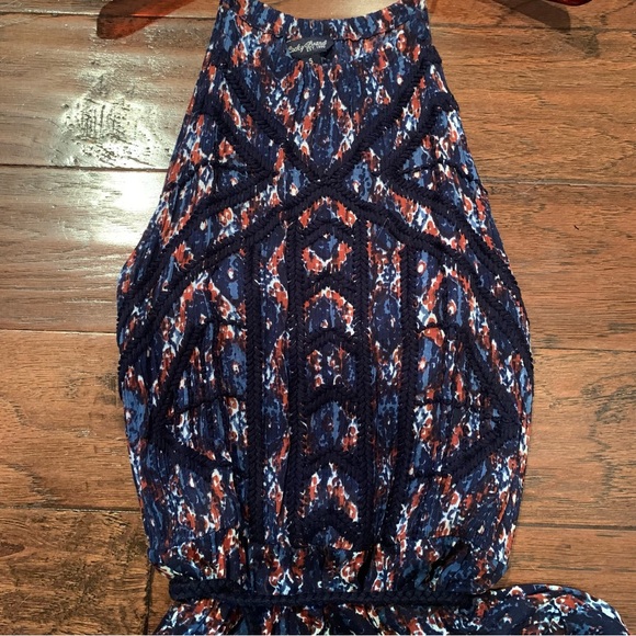 Lucky Brand Navy Blue Maxi Dress Size Small - Picture 2 of 7